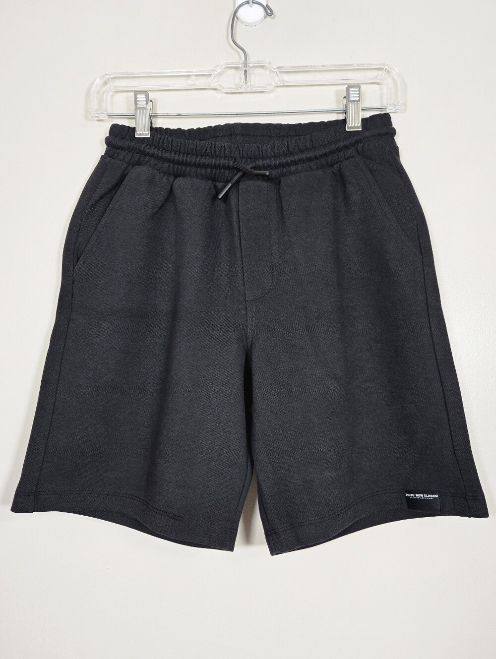 Zara Kids Black Elastic-Waist Drawstring Shorts, Size 10-12* ~ NWT